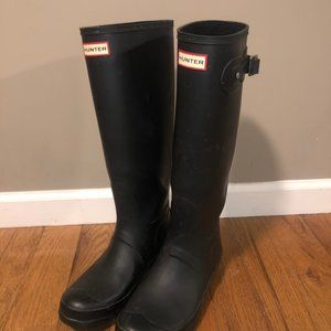 Women's Original Hunter Rain Boots- matte black